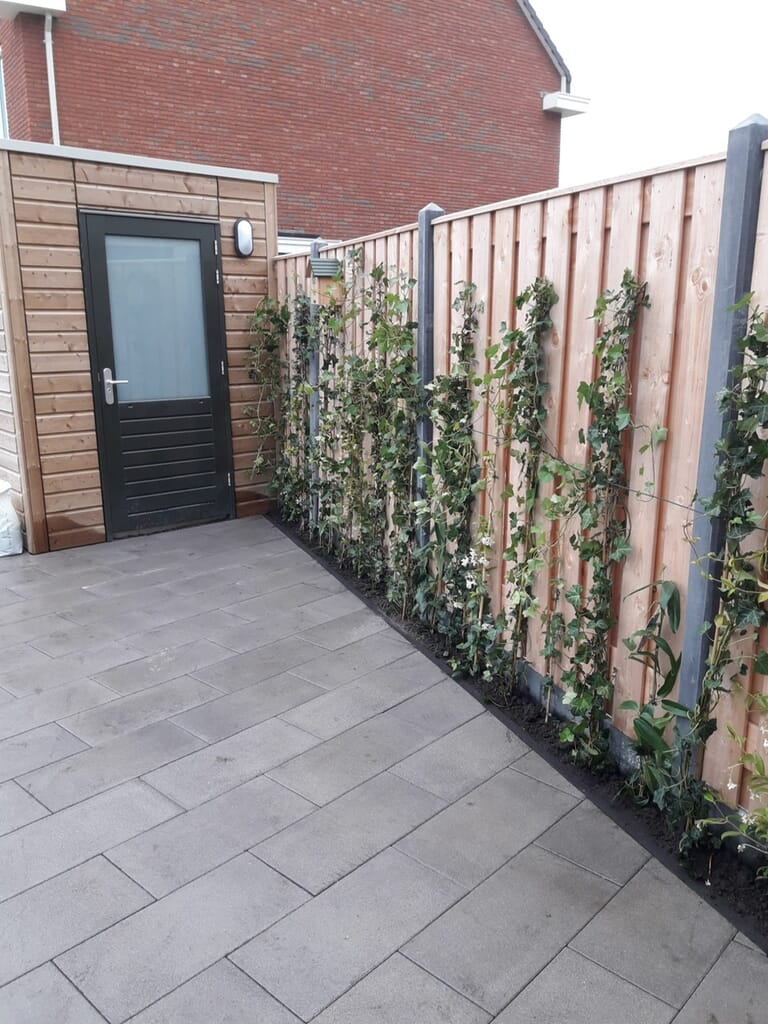 Functionele tuin bij nieuwbouwwoning