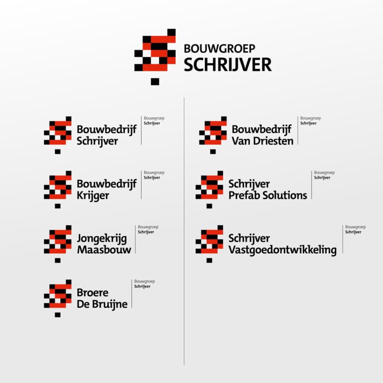 bouwgroep schrijver logo's 