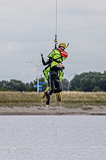 Reddingshelikopter Kustwacht demo WSV de Slikleggers