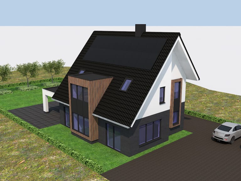 1e paal geslagen nieuwbouw woning Tholen