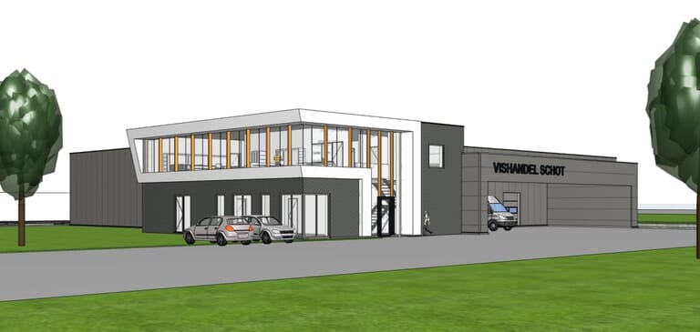 Nieuwbouw bedrijfspand Vishandel Schot Tholen