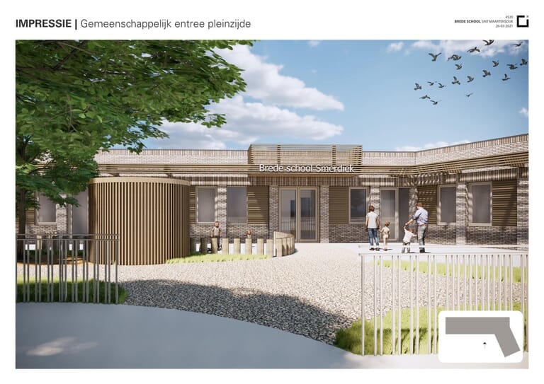 Geselecteerd voor nieuwbouw "Bredeschool" en "MFA" Sint-Maartensdijk