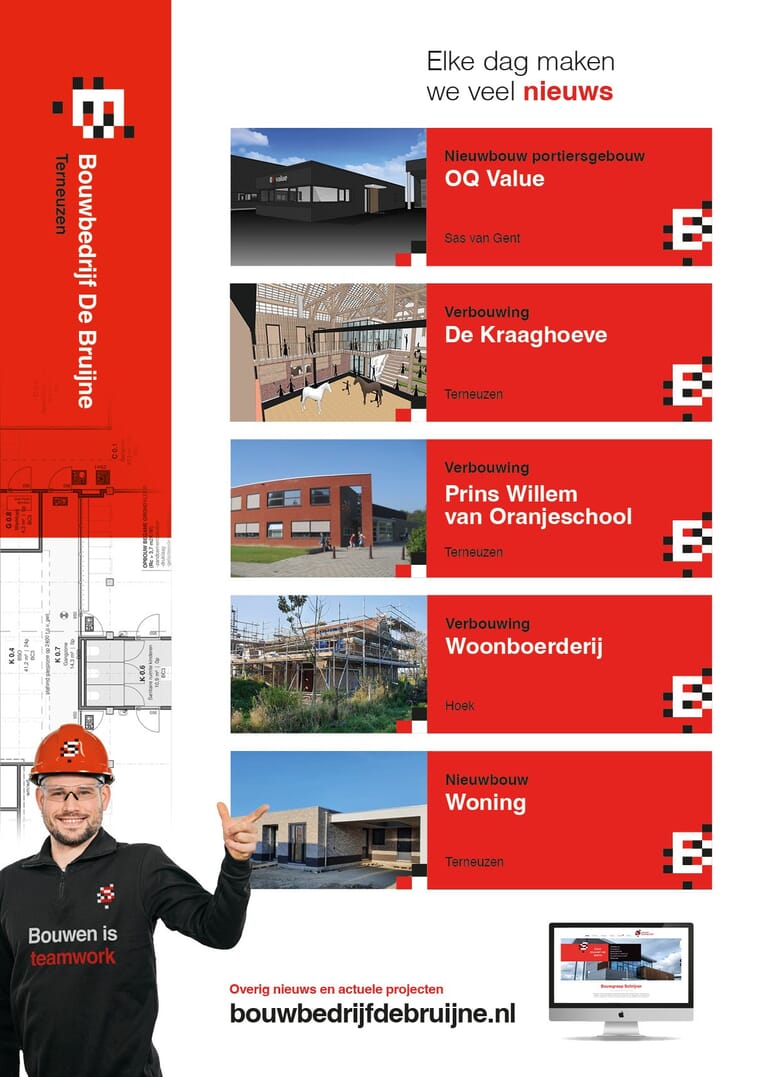 Nieuwsbrief Bouwbedrijf de Bruijne - vestiging Terneuzen