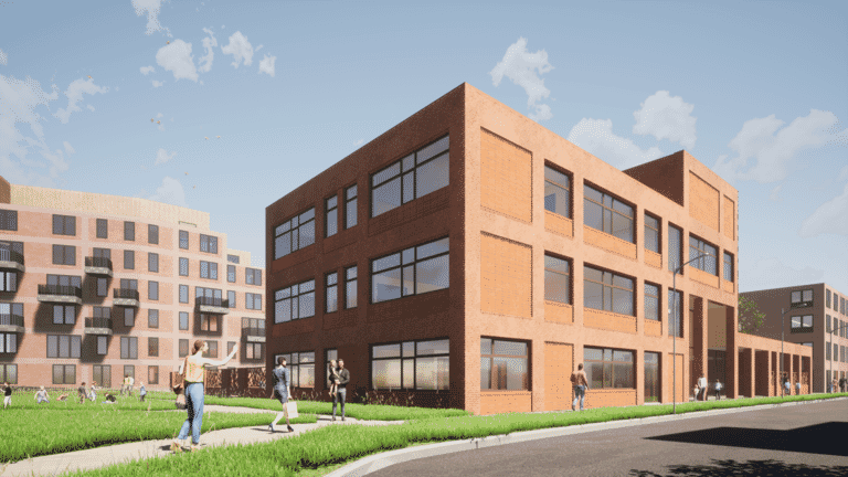 Officiële eerste paal geboord project "Nieuwbouw OBS Nelson Mandela"te Rotterdam
