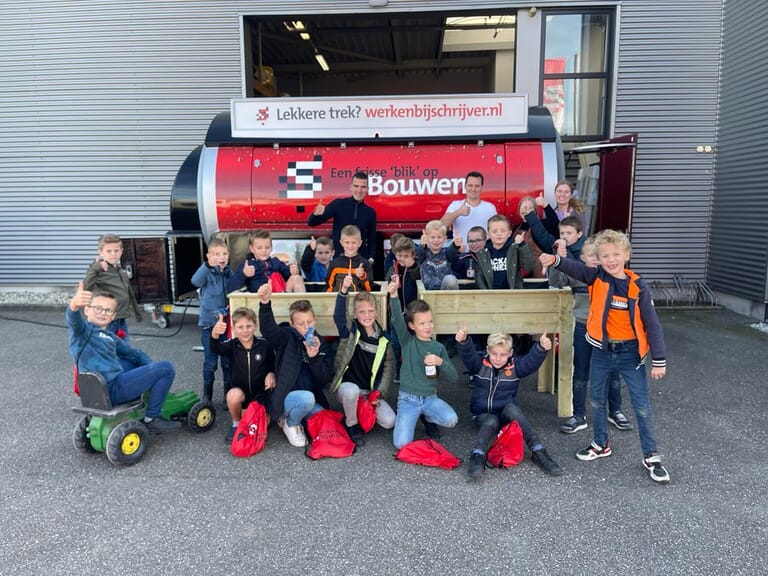 Werken in de bouw - bezoek leerlingen basisschool
