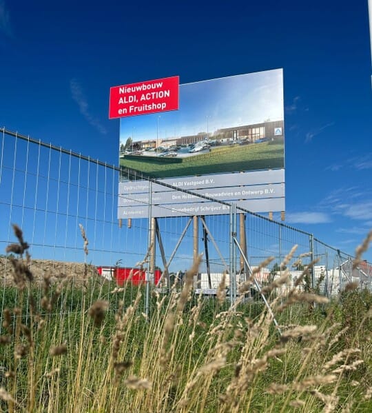 Nieuwbouw Aldi, Action en Fruitshop Kapelle