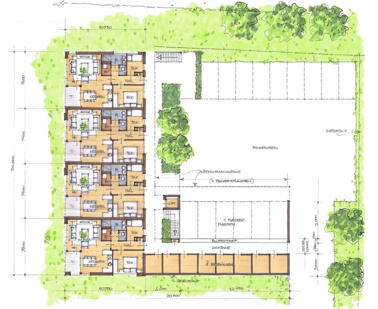 8 appartementen Van Leeuwenhoeklaan Kruiningen