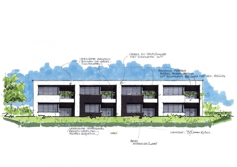 8 appartementen Van Leeuwenhoeklaan Kruiningen