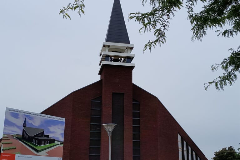 Hoogste punt nieuwbouw Hersteld Hervormde Gemeente IJsselmuiden