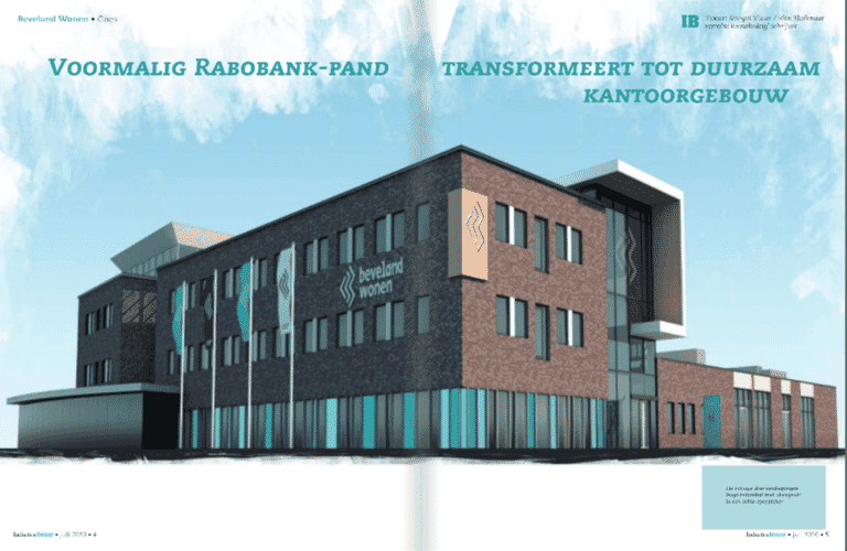Artikel verbouwing kantoorgebouw Beveland Wonen Goes