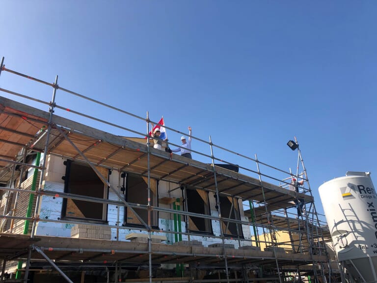Hoogste punt 4 woningen Oudenbosch