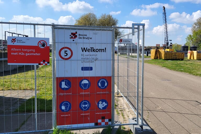 Groot onderhoud aan de rioolwaterzuiveringsinstallatie in Hulst