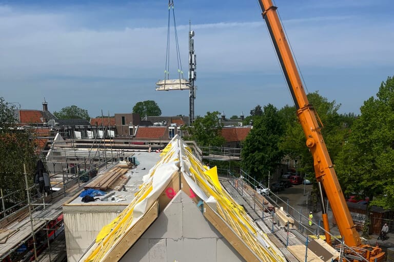 Mijlpaal voor project Bachtensteene Burggang in Middelburg
