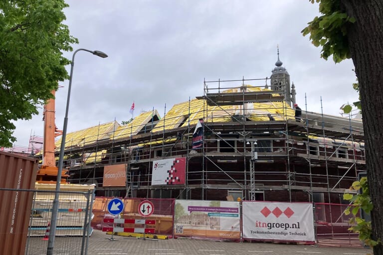 Mijlpaal voor project Bachtensteene Burggang in Middelburg