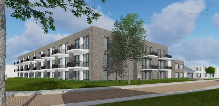 Nieuwbouw 34 zorgappartementen Nieulande Krabbendijke opgeleverd