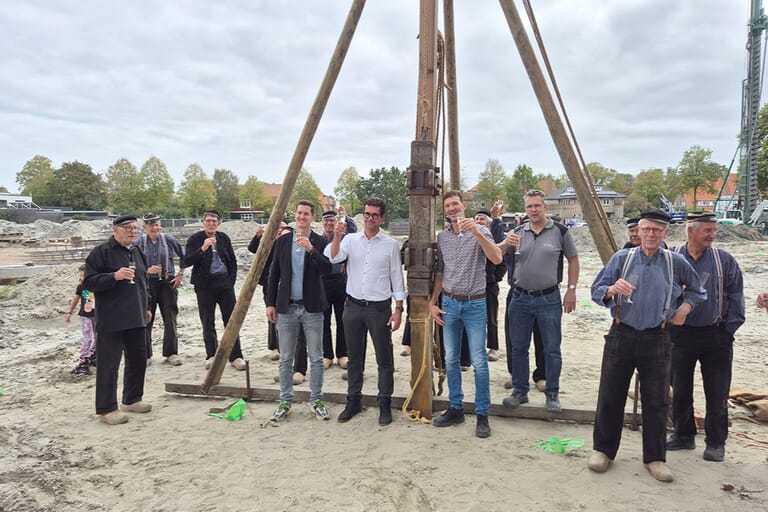 Eerste paal Churchilllaan Middelburg