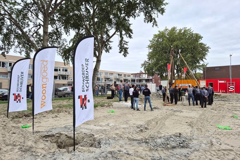 Eerste paal Churchilllaan Middelburg