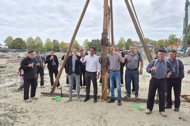 Eerste paal Churchilllaan Middelburg