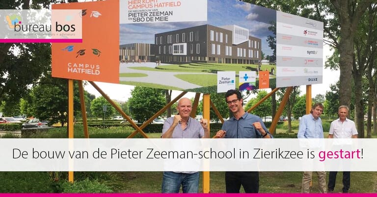 Hoogste punt bereikt schoolcomplex Pieter Zeeman en SBO De Meie te Zierikzee