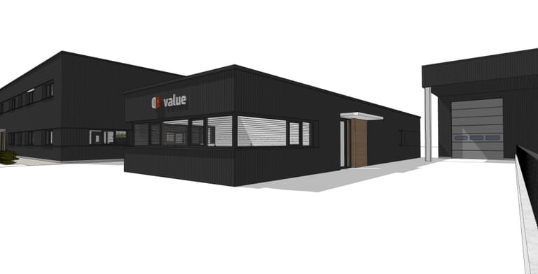 Nieuwbouw portiersgebouw OQ Value BV Sas van Gent