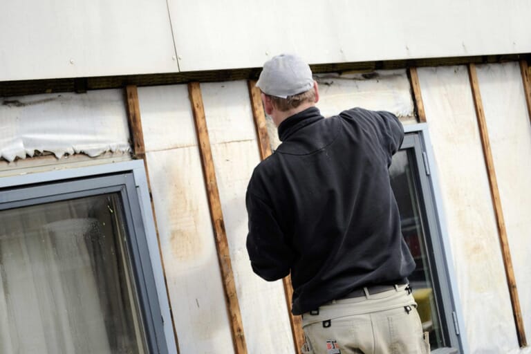 Gevelrenovatie 140 woningen Rilland