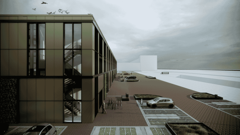Nieuwbouw bedrijfsgebouw 'Het Magazijn' RDM Campus Rotterdam