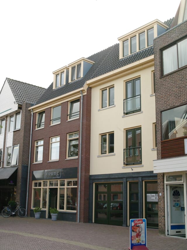 3 appartementen en 1 winkel
