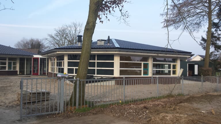 Uitbreiding schoolgebouw in Scherpenzeel