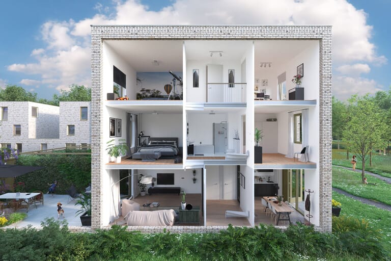 Leusden 11 parkwoningen en 9 appartementen - Fase 4