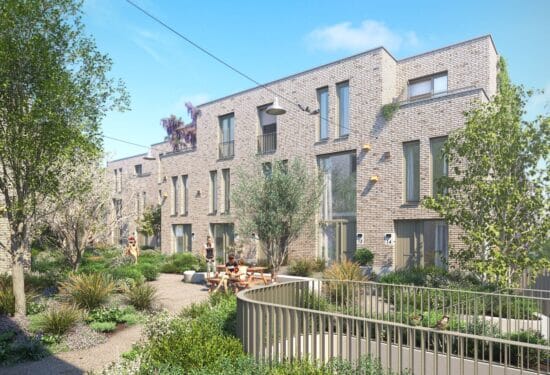 Project Korenpassage, 26 stadswoningen met tuin