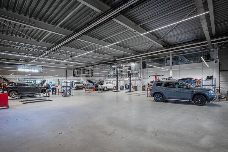 Nieuwbouw Autoschade herstelbedrijf Rida