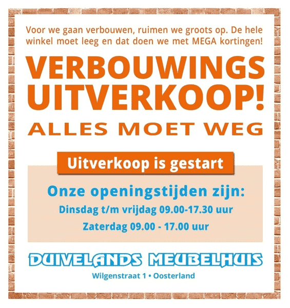 uitverkoop
