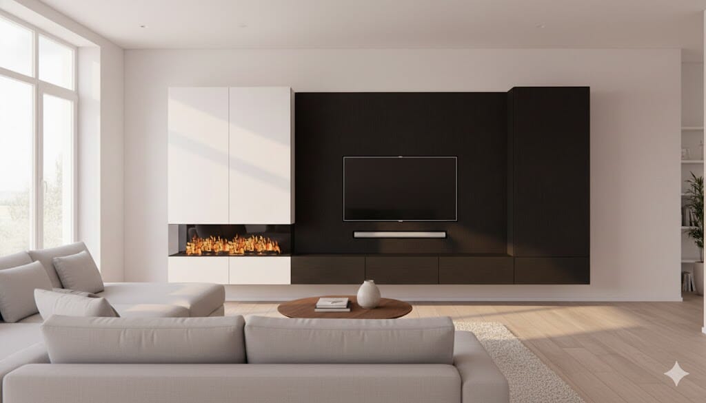 TV meubel met sfeerhaard