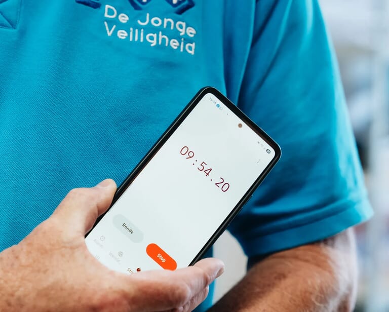 Een timer op een telefoon