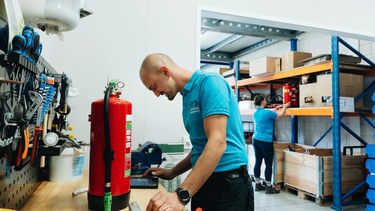 Een foto in een werkplek