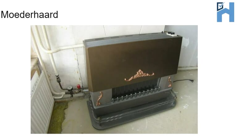 Een moederhaard in een huis