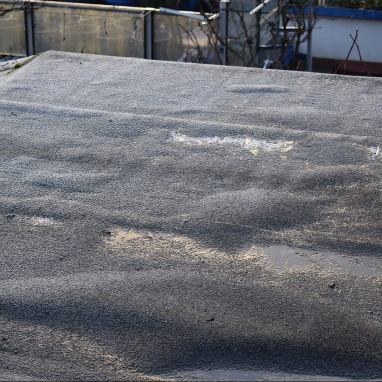 blazen plooien bitumen dak