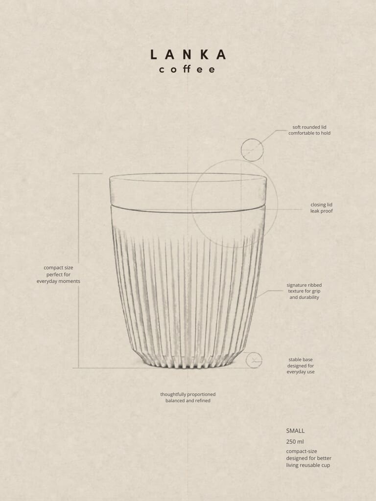 Our Huskee cups are made for everyday coffee moments, with a design that feels simple, refined and comfortable to use.
Made from coffee husk, a natural by-product of coffee production, they are reusable, durable and designed with a soft rounded lid, ribbed texture and stable base. A beautiful choice if you want your coffee ritual to feel a little more thoughtful, without making it complicated.
Available in small and large.
Order your Huskee cup through our webshop.

#huskee #lankacoffee #coffee #recycle #shop - Geplaatst door @lankacoffeeandspices