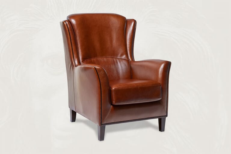 klassieke oorfauteuil leer El Paso