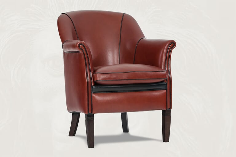 klassieke clubfauteuil leer Diamant