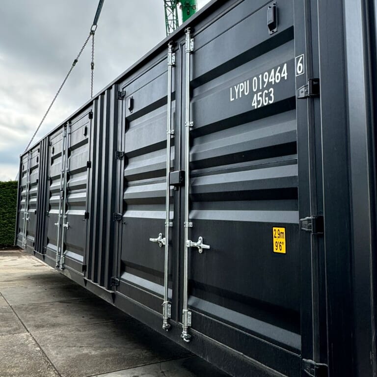 Dienst: Zwarte 40ft Container
