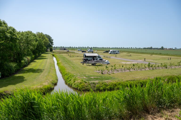 Camperplaatsen vrij zicht