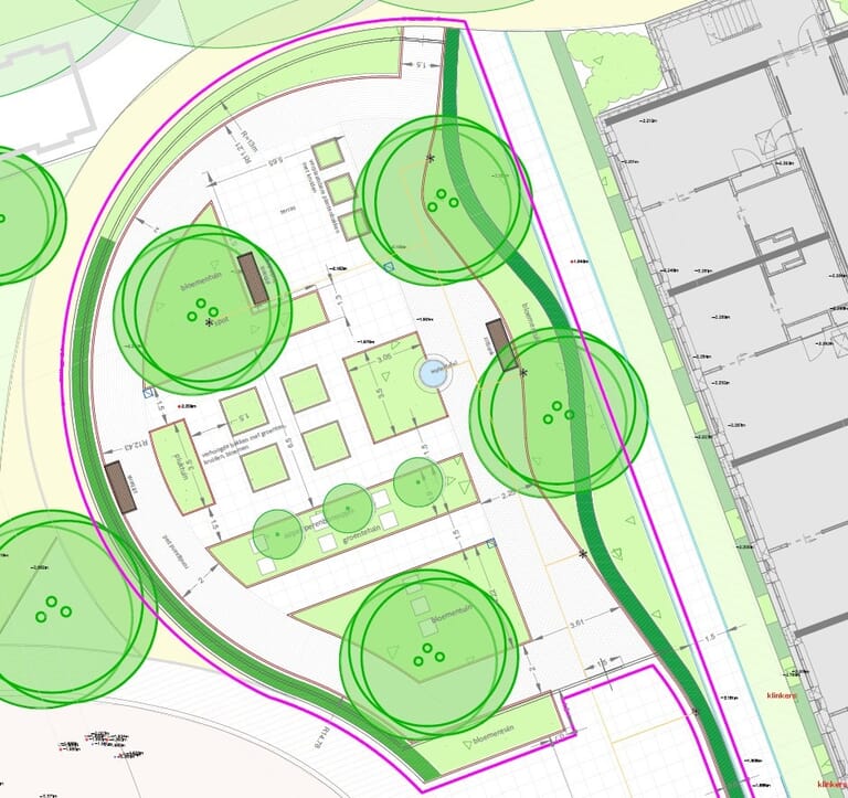 Parkachtige achtertuin