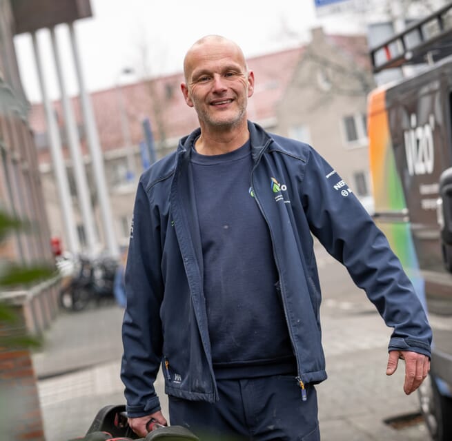 Duurzame warmtepomp kantoorpand