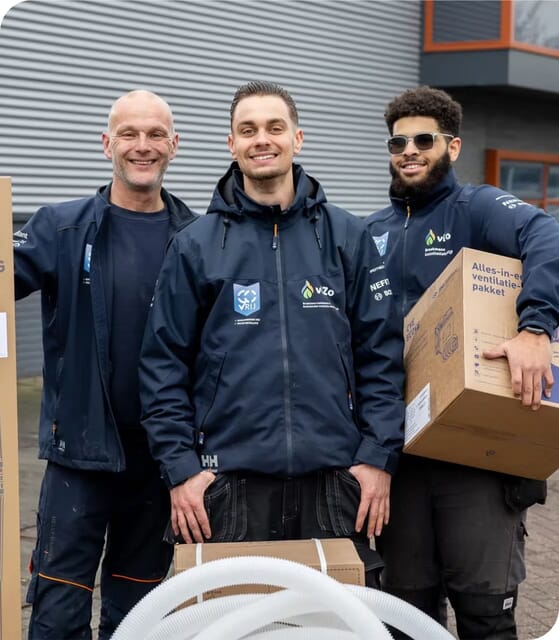 Duurzame warmtepomp kantoorpand