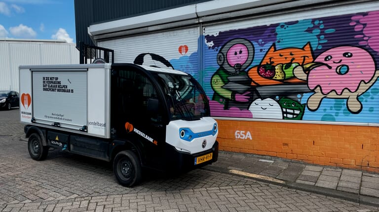 Koerier voor op de e-worker