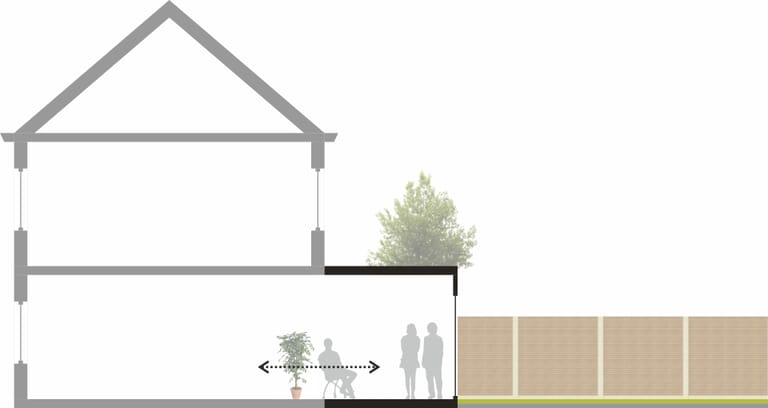 Aanbouw met badkamer1